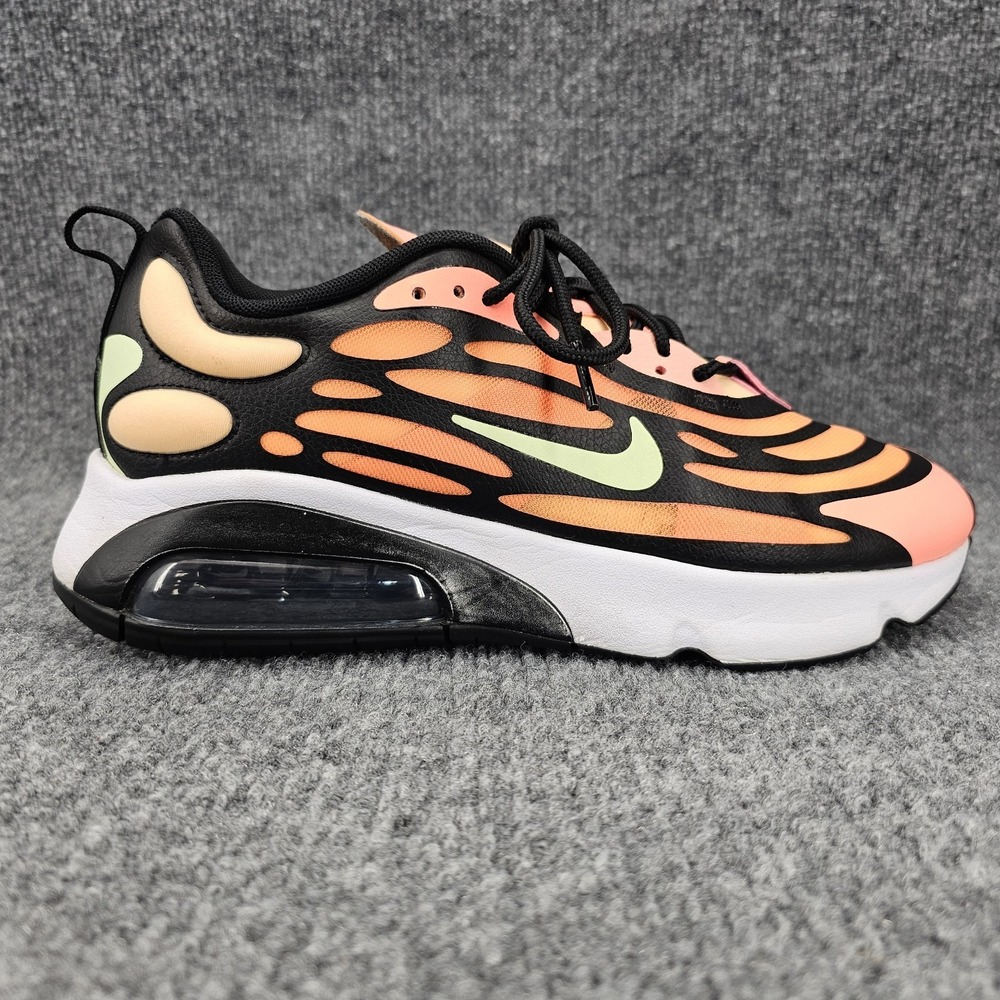 Nike‎ Air Max 200 Mens Size 9.5 Sunrise Orange Black Low Top Athletic Shoes